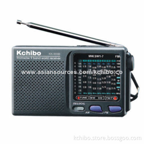 FM Radio with Sound Receiver Stereo Earphones
